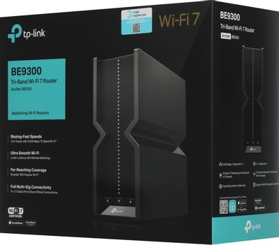 Характеристики Wi-Fi роутер TP-LINK Archer BE550, Wi-Fi 7, BE9300