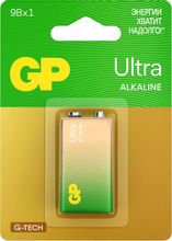 Изображение товара Батарейка GP Ultra Alkaline 9V 1604AUA21-5CRSBC1 1 шт.