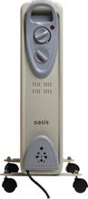 Масляный радиатор OASIS US-10, с терморегулятором, 5 секций, 3 режима, серый