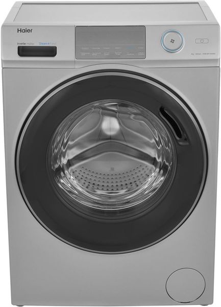 Стиральная машина HAIER HW80-BP14969BS, с фронтальной загрузкой, с паром, 8кг, 1400об/мин, инверторная