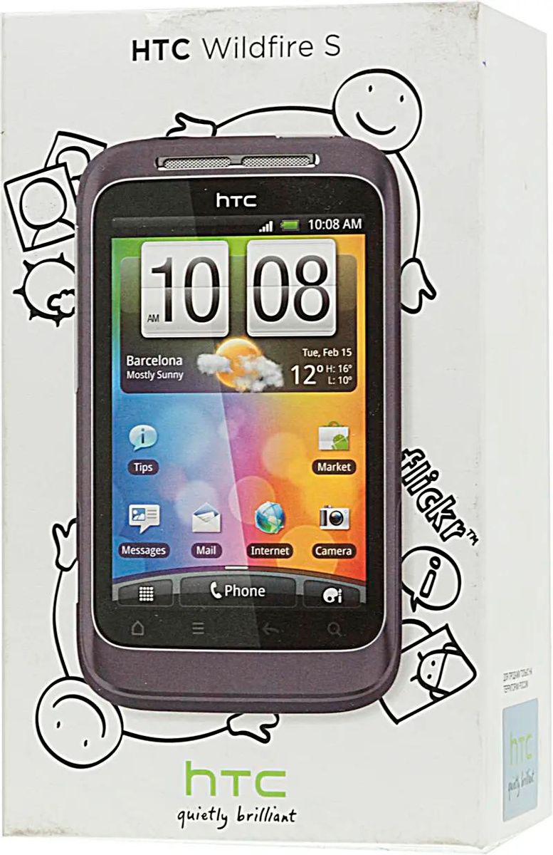 Характеристики Смартфон HTC Wildfire S фиолетовый(восстановленный) (R32469)  смотреть в СИТИЛИНК