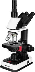 Микроскоп LEVENHUK 450T, световой/оптический/биологический, 40-1000x, на 4 объектива, белый/черный