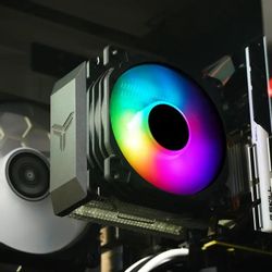 Устройство охлаждения (кулер) JONSBO CR-1200E, 3-pin, RGB, черный