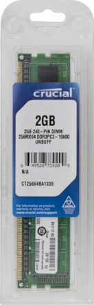 Оперативная память Crucial CT25664BA1339 DDR3 -  1x 2ГБ 1333МГц, DIMM,  Ret