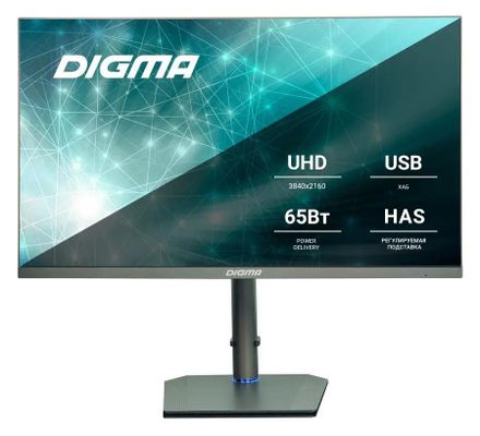 27" Монитор Digma DM-MONB2709,  3840x2160,  IPS,  1хHDMI,  1хDP,  темно-серый [*dm-monb2709]