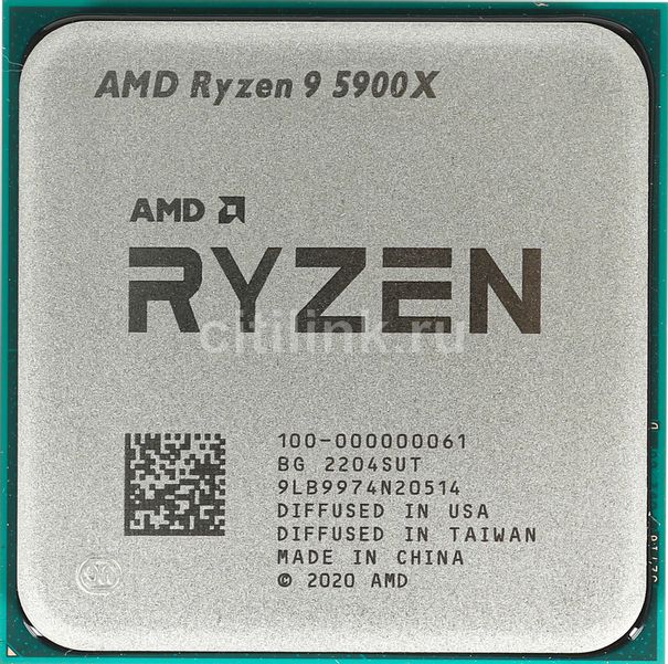 Процессор AMD Ryzen 9 5900X, 3.7ГГц,  12 ядер,  AM4,  OEM [100-000000061]