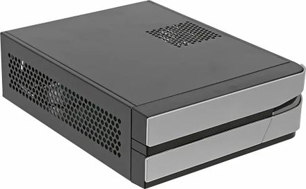 Корпус miniITX Formula FW-107D, HTPC, 60Вт,  черный и серебристый [fw-107d60w]