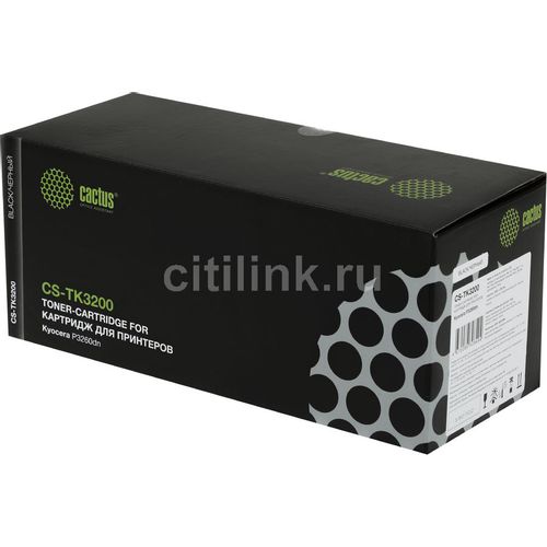 Картридж Cactus CS-TK3200, TK-3200, черный / CS-TK3200