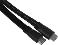 Изображение товара Кабель HDMI High Speed ver 1.4 Flat 1м черный позолоченные контакты