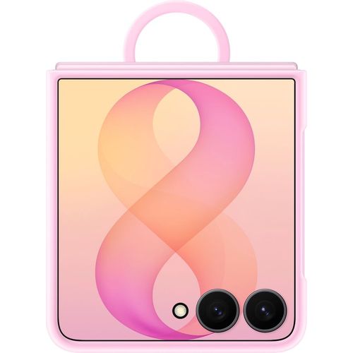 Чехол (клип-кейс) Samsung Case Silicone Ring Magnet Case, для Samsung Galaxy Z Flip8, розовый [ef-ef776cvegru]