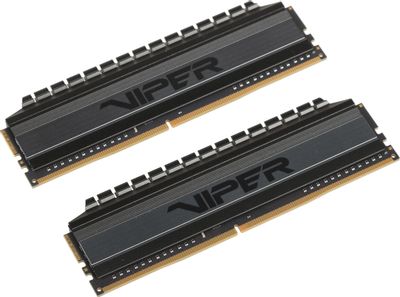 Оперативная память Patriot Viper 4 Blackout PVB48G320C6K DDR4 -  2x 4ГБ 3200МГц, DIMM,  Ret