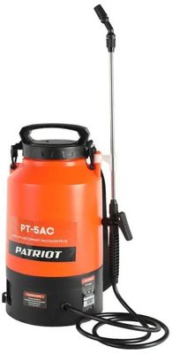 Опрыскиватель Patriot PT-5AC, аккумуляторный, наплечный, 5л, оранжевый/черный [755302540]