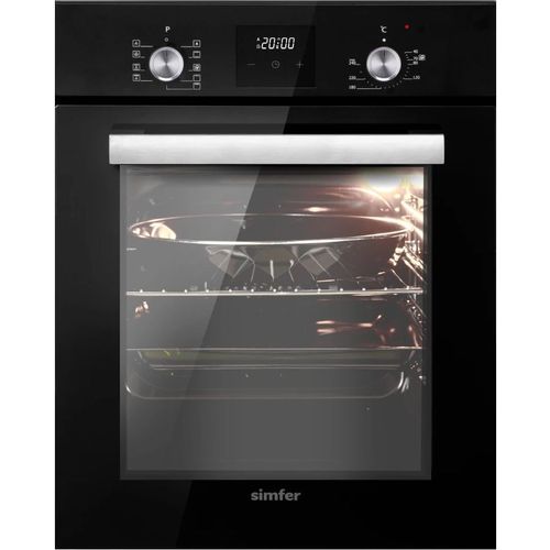 Духовой шкаф электрический Simfer B4EB59070, 47л, дверца с 2 стеклами, черный — цена и наличие Духовой шкаф электрический Simfer B4EB59070, 47л, дверца с 2 стеклами, черный