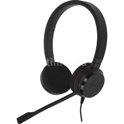 Гарнитура Jabra Evolve 20, для компьютера, накладные, проводные, черный [4999-823-169]