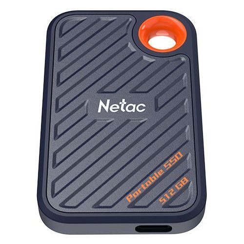 512ГБ Внешний диск SSD NETAC ZX20 NT01ZX20-512G-32BL, USB-C, запись — 1800МБ/с, чтение — 2000МБ/с, синий