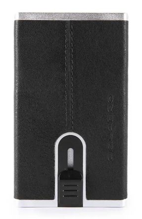 Чехол для кредитных карт Piquadro Black Square PP4825B3R/N, кожа натуральная, черный