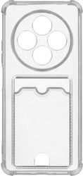 Чехол (клип-кейс) ZIBELINO Silicone Card Holder, для Xiaomi Redmi 14C, прозрачный