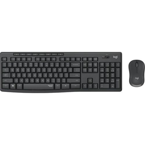 Комплект (клавиатура+мышь) Logitech MK295, USB, беспроводной, с гравировкой, черный [920-009813]