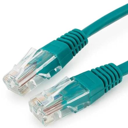 Патч-корд CABLEXPERT PP12-0.25M/G литой (molded), UTP, кат.5E, 0.25м, 4 пары, 26AWG, алюминий омедненный, многожильный, зеленый