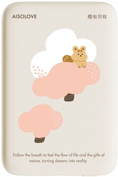 Внешний аккумулятор (Power Bank) SOLOVE Solove W12, 5000мAч, бежевый [w12 cherry tree]