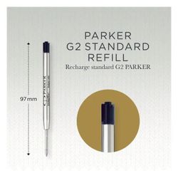 Стержень шариковый Parker Z08 средний (M) 1мм цвет чернил: черный, блистер (2шт)