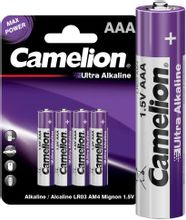 Изображение товара AAA Батарейка CAMELION Ultra Alkaline LR03-BP4UT,  4 шт.