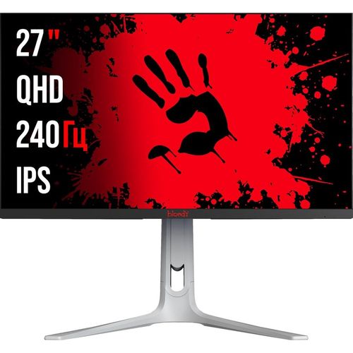 27" Монитор BLOODY MN272Q, 2560x1440, IPS, 240Гц, 2хHDMI, 2хDP, светло-серый