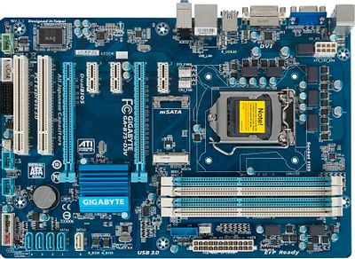 Gigabyte GA B75 D3V LGA 1155 Intel B75 ATX BULK 778247