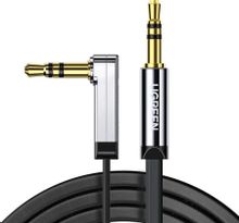 Изображение товара Кабель аудио UGREEN AV119  Jack 3.5 (m) - Jack 3.5 (г-образный) 2м с фильтром