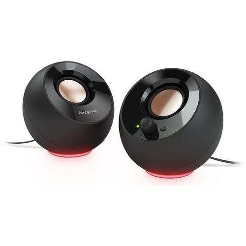 Колонки Creative Pebble SE, 2.0, черный [51mf1725aa000]