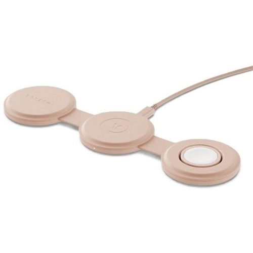 Беспроводное зарядное устройство SATECHI ST-QTG31R, USB-C, USB-C, 15Вт, розовый