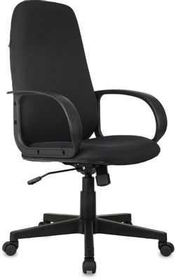 Кресло руководителя Бюрократ Ch-808AXSN, на колесиках, ткань, темно-серый [ch-808axsn/tw-12]