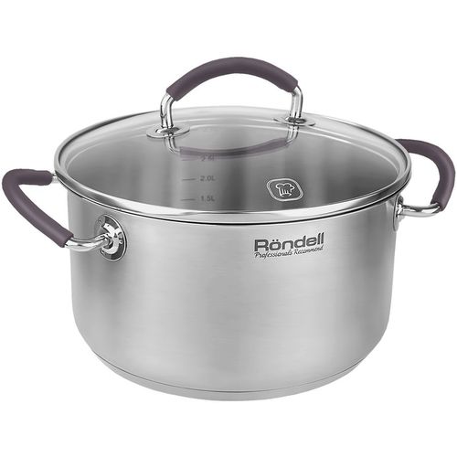 Кастрюля 3.1л Rondell Akzent RDS-1388, нержавеющая сталь, с крышкой