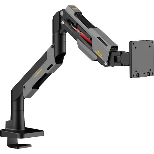 Кронштейн для мониторов ULTRAMOUNTS UM743BG, до 57", до 30кг, крепление к столешнице, поворот и наклон, черный / серый