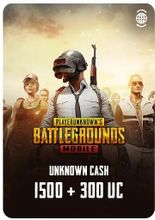 Изображение товара Пополнение игровой валюты PUBG MOBILE 1500 + 300 UC для России и мира