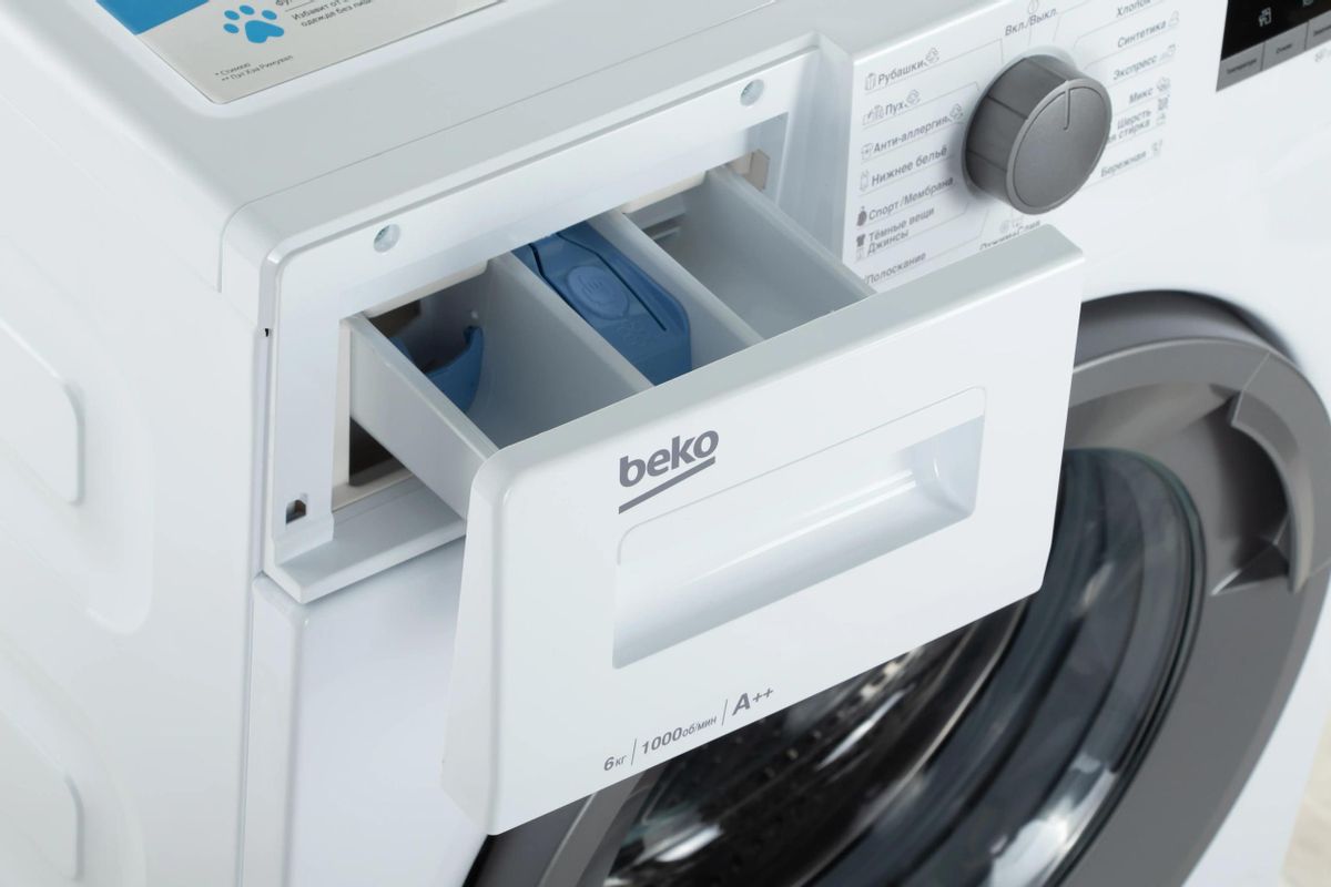 Стиральная машина Beko WSDN63512ZSW, с фронтальной загрузкой, с паром, 6кг,  1000об/мин – купить в Ситилинк | 1729064