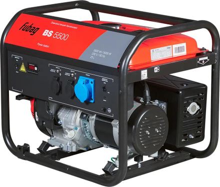 Бензиновый генератор FUBAG BS 5500, 220 В, 5.5кВт [646278]