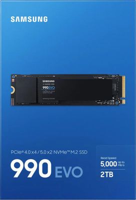 SSD Samsung 990 EVO 2 M.2 2280 PCIe 4.0 x4 NVMe M.2 mz v9e2t0bw 2014745