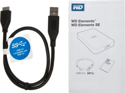 WD Elements SE Portable 1 TB External Hard Drive WDBPCK0010BBK-EESN - View #8