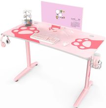 Изображение товара Игровой стол EUREKA ZX-GIP-P47PK для геймеров и школьников розовый