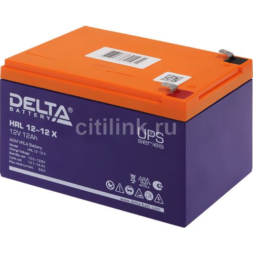 Аккумуляторная батарея Delta HRL 12-12 X для ИБП, 12В, 12Ач