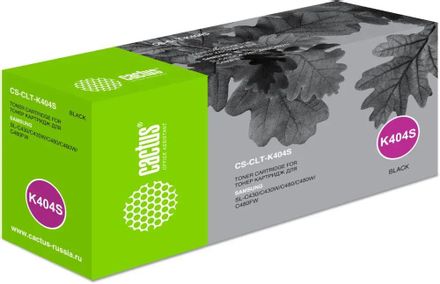 Картридж Cactus CS-CLT-K404S, CLT-K404S, черный / CS-CLT-K404S