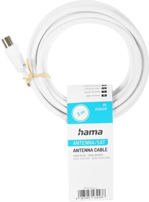 Характеристики Кабель антенный HAMA H-205029, Coax (m) - Coax (f ...