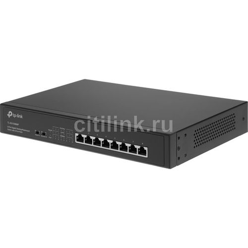 Коммутатор TP-LINK TL-SG1008MP, неуправляемый, 8 RJ-45, 1000 Мбит/с