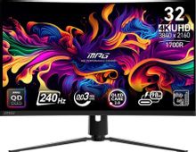 Изображение товара 31.5" Монитор MSI MPG 321CURX QD-OLED,  3840x2160,  QD OLED,  240Гц,  2хHDMI,  1хDP,  изогнутый, черный [9s6-3dd64t-003]