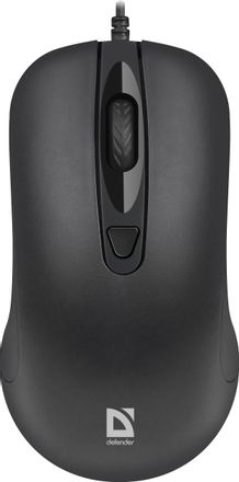 Мышь проводная Defender MB-230, оптическая, USB, 1600dpi, черный [52231]