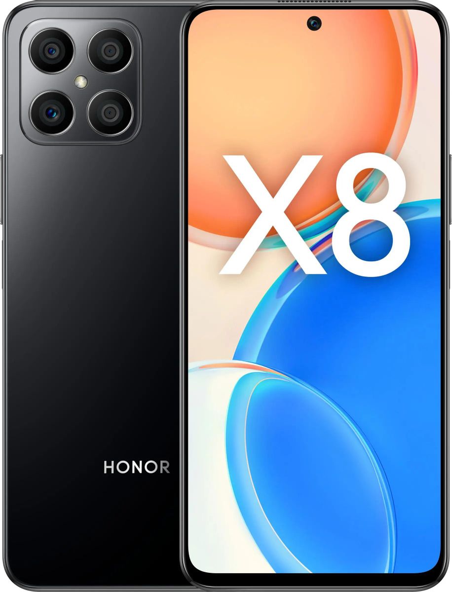 Смартфон Honor X8 6/128 Midnight Black TFY-LX1