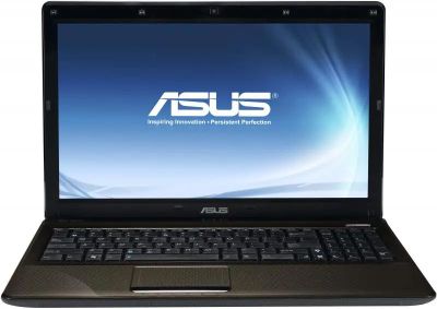 Ноутбук ASUS K52J/K52JU 90N1XA454W1714RD13AU, 15.6", Intel Core i3 380M 2.53ГГц, 2-ядерный, 3ГБ DDR3, 320ГБ,  AMD Radeon  HD 6370M - 0.5 ГБ, Windows 7 Home Basic