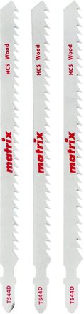 Набор пилок MATRIX 78222, по дереву, 125мм, 4 мм, 3шт