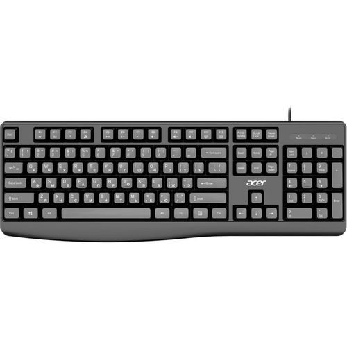 Клавиатура Acer OKW301, проводная, USB, мембранная, черный [zl.kbdcc.01a]
